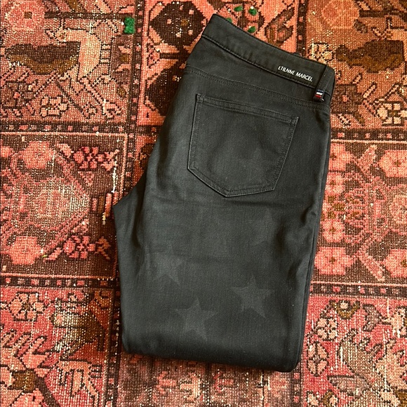 Black Denim with Stars Jeans - Picture 6 of 8